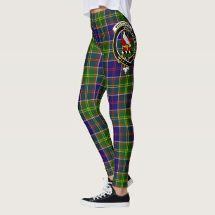 Legging Mulheres com Crista do Clã Whitefoord Xadrez Scots
