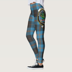 Legging Mulheres com Tartã do Brasão Antigo do Clã Maule S