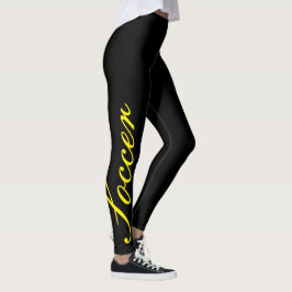 Legging Mulheres de futebol de esporte personalizado, para