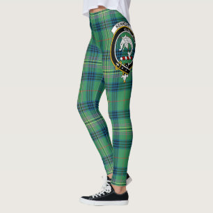Legging Mulheres do Clan Kennedy Crest Antigo Tartan Scots