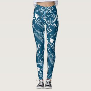 Legging Mulheres do viagem dos símbolos de Egipto