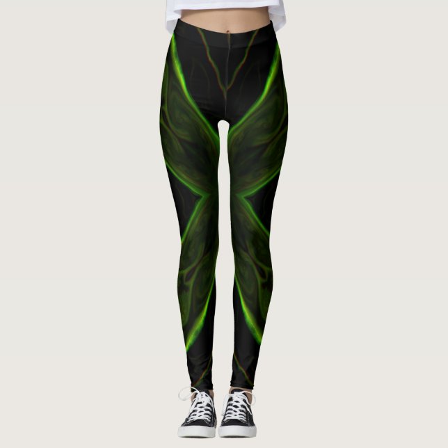Legging Mulheres Pernas Luzes Compatíveis Com Vestuário (Frente)