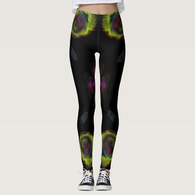 Legging Mulheres Pernas Luzes Compatíveis Com Vestuário (Frente)