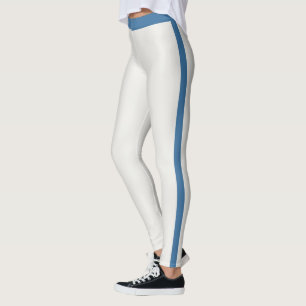 Legging Mulheres Personalizadas Neutro Azul Suave Athleisu