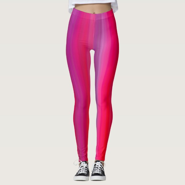 Legging Multicolored abstract linear print (Frente)