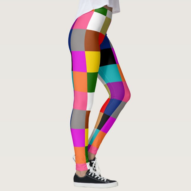 Legging Multicolored Bold Color Blocks Design  (Criador carregado)