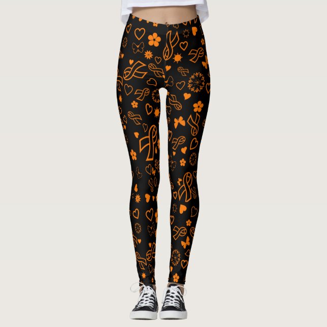 Legging MultiImpressão de fita laranja...RSD/CRPS (Frente)