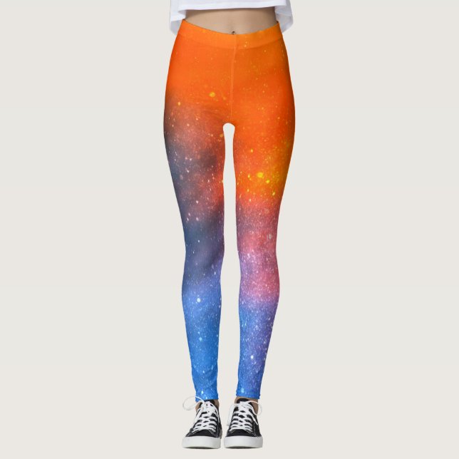 Legging Mundo fantasista nas montanhas (Frente)