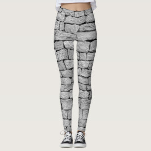 Legging Muro de pedra cinza, fundo abstrato.