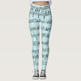 Legging Música Blue Sheet