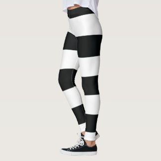 Legging Mydeas | Listras brancas e pretas
