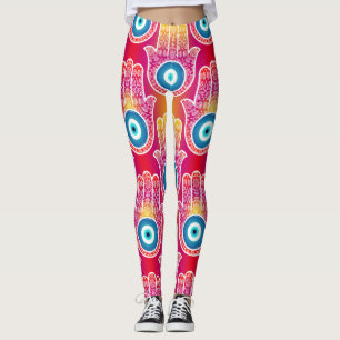 Legging Mystic hamsa: design de ornamentado sem soldadura