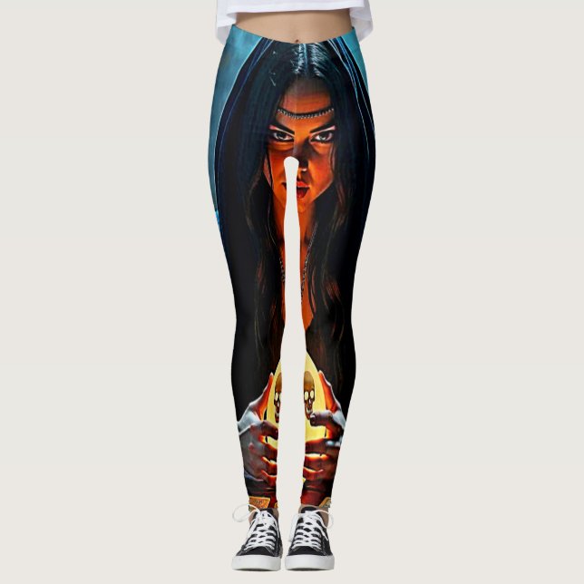Legging Mystic Psychic Fortune Teller Design (Frente)