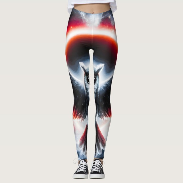 Legging Mystical Cosmic Celestial Owl (Frente)