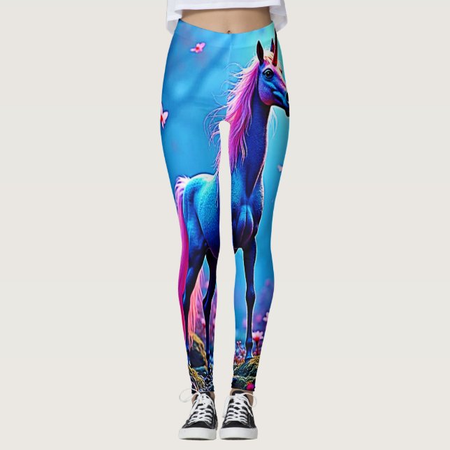Legging Mystical Fantasy Unicorn Art (Frente)