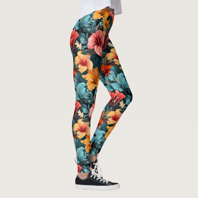 Legging Nº 28 Padrão Floral (Direita)