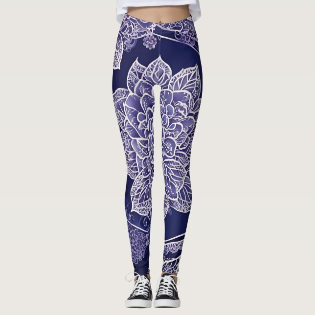 Legging Na arte Azul AI (Frente)