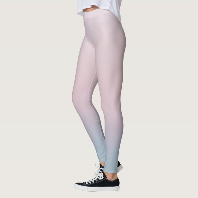 Legging Na moda Azul-Cor-De-Rosa (Esquerda)
