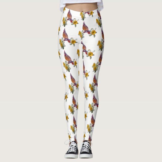 Legging Na moda Cardeal E Flores - (Frente)