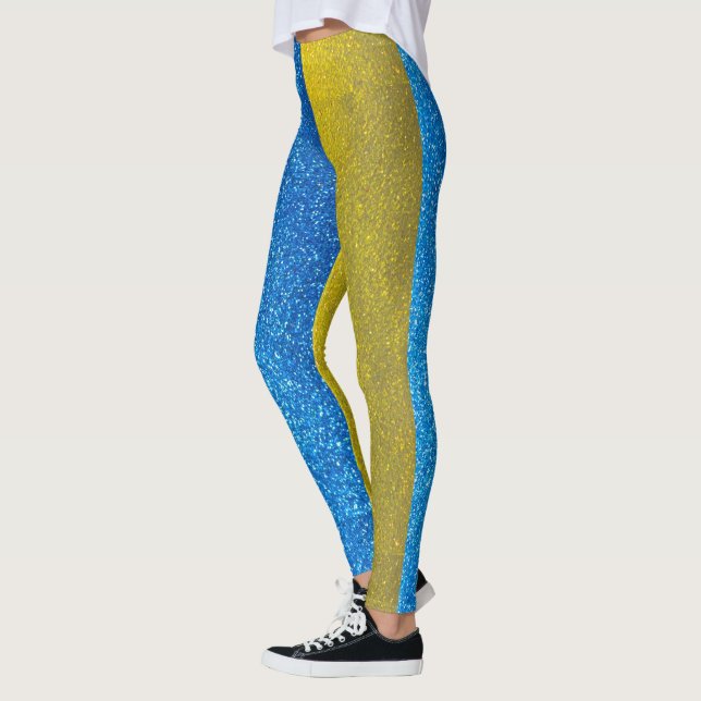 Legging Na moda de Moda Ucrânia: Bandeira da Ucrânia (Esquerda)
