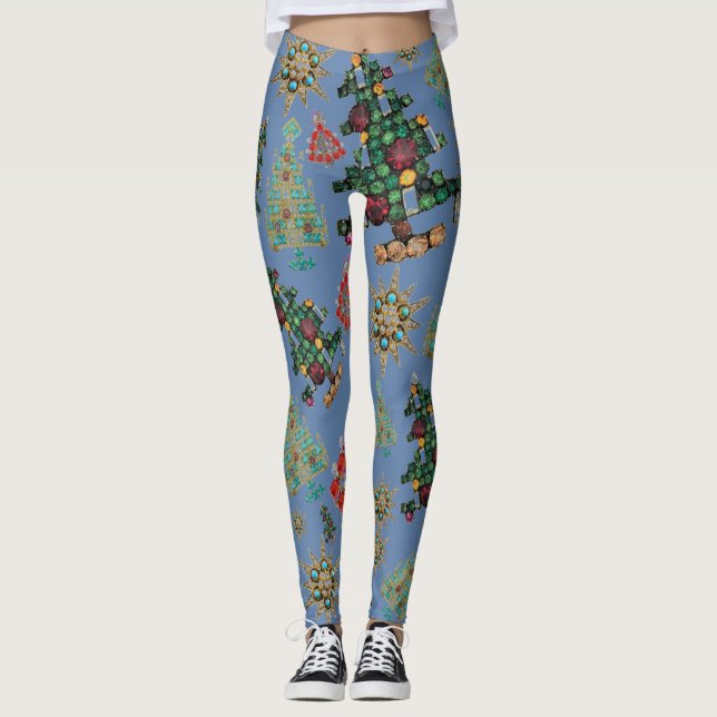 Legging Na moda de Natal - Joel de Árvore (Frente)