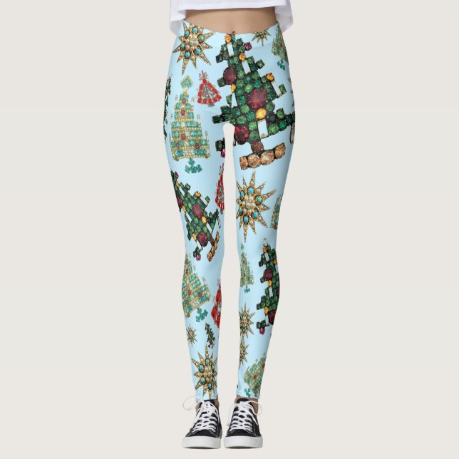 Legging Na moda de Natal - Joel de Árvore (Frente)