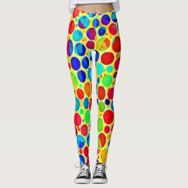 Legging Na moda e padrão chic coloridos