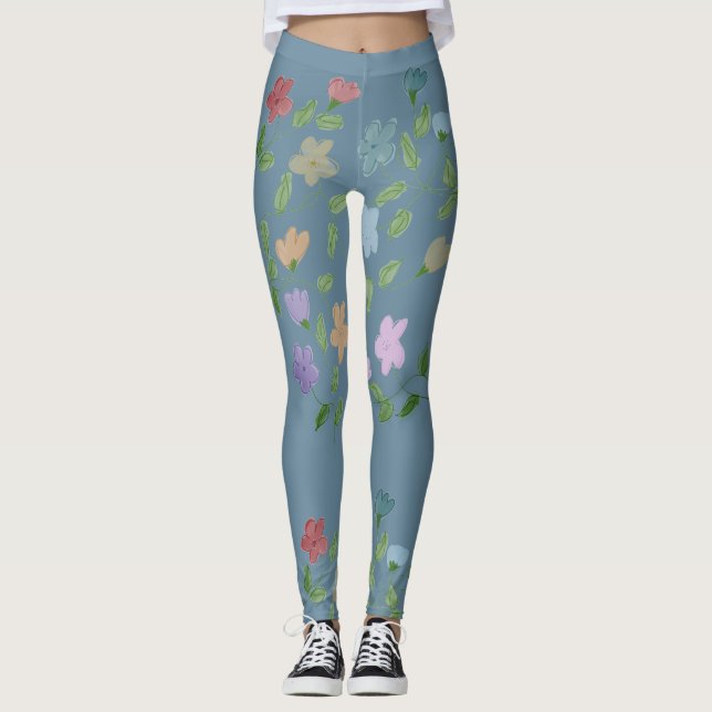 Legging Na moda Flor Girly (Frente)