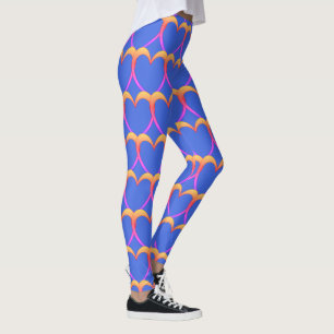 Legging Na moda Hearts Namorados/Ajustado de compressão