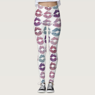 Legging Na moda Lábios coloridos #31