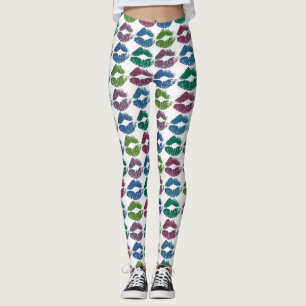 Legging Na moda Lábios coloridos nº 10