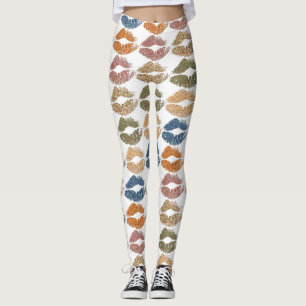 Legging Na moda Lábios coloridos nº 17