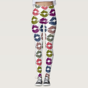 Legging Na moda Lábios coloridos nº 18