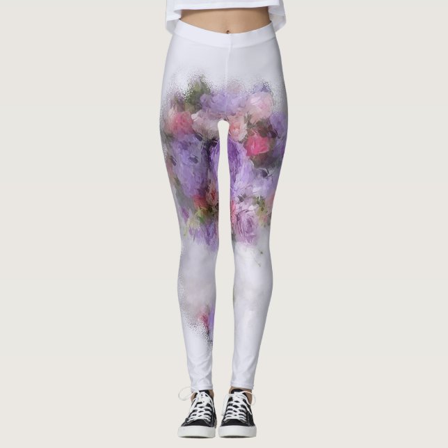 Legging Na moda Modelo moderno Elegante azul púrpura azul  (Frente)