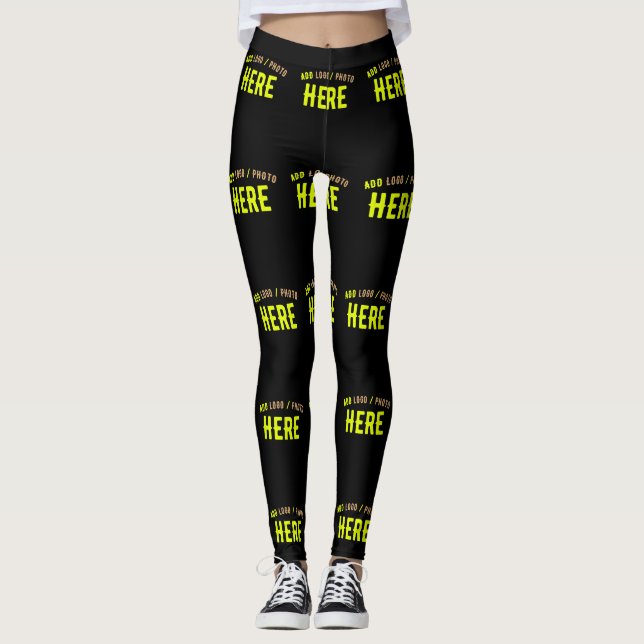LEGGING NA MODA MODERNO PERSONALIZÁVEL NEGRO VERIFICADO CO (Frente)
