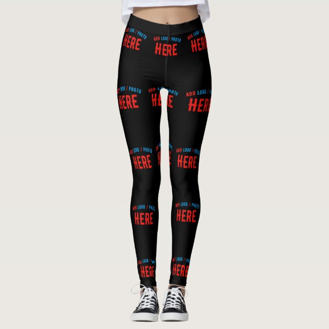 LEGGING NA MODA MODERNO PERSONALIZÁVEL NEGRO VERIFICADO CO (Frente)