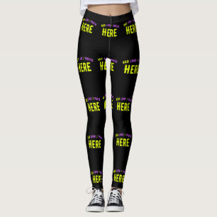 LEGGING NA MODA MODERNO PERSONALIZÁVEL NEGRO VERIFICADO CO