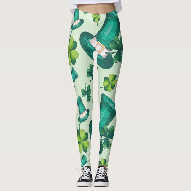 Legging Na moda Rua, Dia Verde do Patrick (Frente)