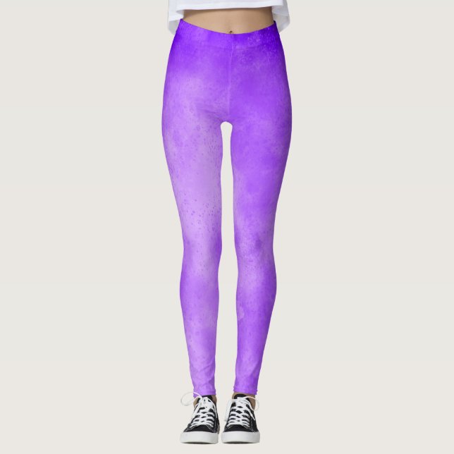 Legging Na moda Tempestade efeito da nuvem Blueberry (Frente)
