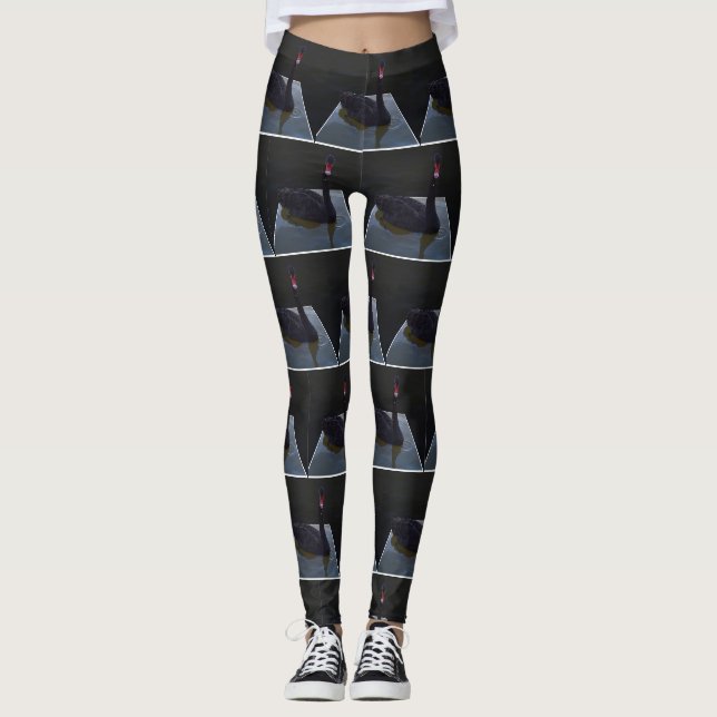 Legging Nadação Nadando Nadando Nadado Dimensionado, Perna (Frente)
