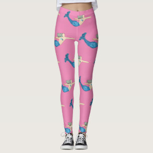 Legging Nadadora de Sereia Blue-tail