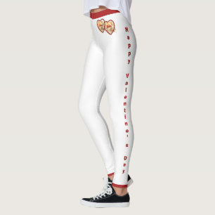 Legging Namorada Wife Red Hearts Modern Dia de os namorado