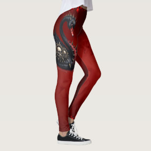 Legging Não É Sua Cisne Média – Espinhos, Caveiras e Sassy