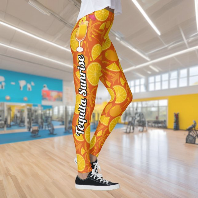 Legging Nascer do sol de tequila (Criador carregado)