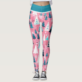 Legging Natais Cor-de-Rosa
