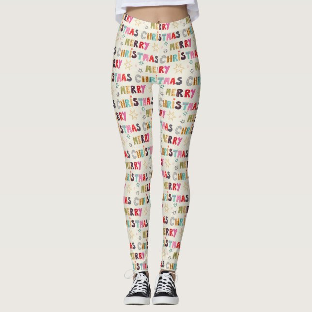 Legging Natal Alegre Moderno (Frente)