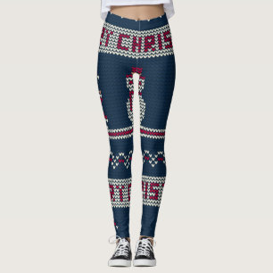 Legging Natal das Leggins, Senhoras-Leggings de Natal.