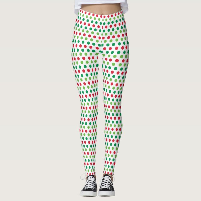 Legging Natal de Bolinhas (Frente)