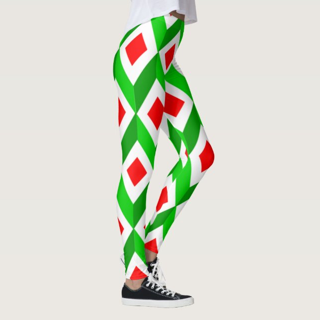 Legging Natal de Cubos 3D (Direita)