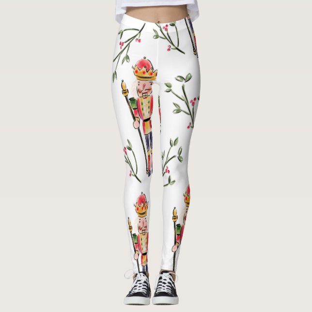 Legging Natal do NutCracker (Frente)